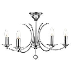 Medusa Chrome 5 Light Ceiling Fitting MED0550