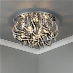 Mezen crystal 5 Light Flush Ceiling Light MEZ5050