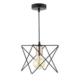 Midi Matt Black Wire Pendant Light MID0122