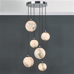 Mikara Cluster Pendant Light Polished Chrome Finished MIK0650