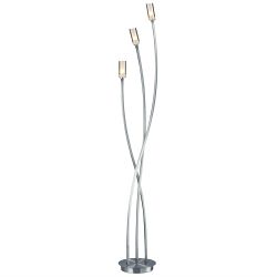 Morgan Floor Lamp Satin Chrome Finish MOR4946