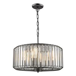 Naeva Four Light Ceiling Pendant Black Finish NAE0422