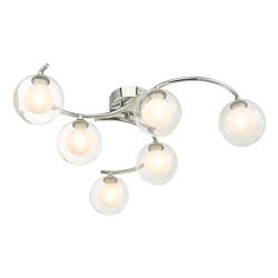 Nakita Six Arm Semi Flush Ceiling Fitting