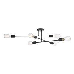 Neve 6 Light Semi Flush Ceiling Fitting 