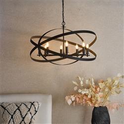 Nitya Large 8 Light Looped Ceiling Pendant Fitting