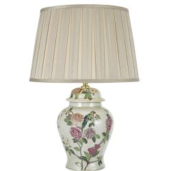 Peony Flower/Bird Table Lamp PEO4255+DEG1629