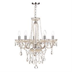 Raphael 5 Arm Champagne Crystal Chandelier RAP0506