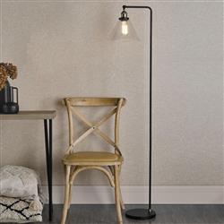 Ray Matt Black And Antique Brass Floor Lamp RAY4975