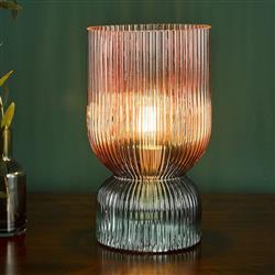 Rhubarb Small Pink And Green Glass Table Lamp RHU4203