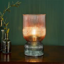 Rhubarb Small Pink And Green Glass Table Lamp RHU4203