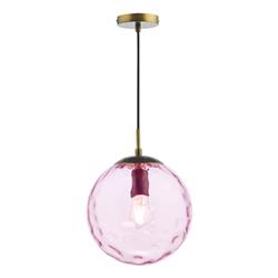 Ripple Single Rippled Glass Pendant Fitting