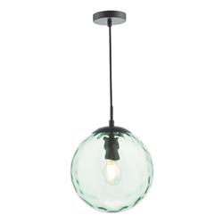 Ripple Single Rippled Glass Pendant Fitting