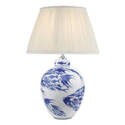 Simone Fish Table Lamp With Ivory Shade