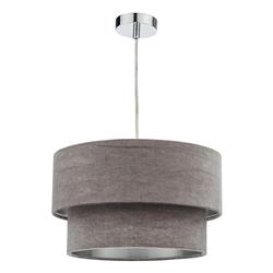 Suvan Polished Chrome And Tiered Shade Pendant Fitting