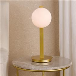 Tauri Matt Gold And Opal Glass Table Lamp TAU4235