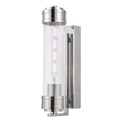 Tommaso IP44 Ribbed Glass Bathroom Wall Light 