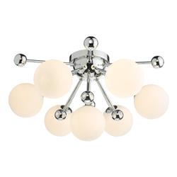 Ursa Opal Glass Semi Flush Ceiling Fitting 