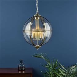 Vanessa Large 5 Light Orb Lantern Pendant Fitting