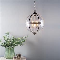 Vanessa Large 5 Light Orb Lantern Pendant Fitting