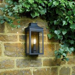 Vapour single outdoor wall light