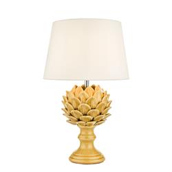 Violetta Ceramic Artichoke Table Lamp & Tapered Shade