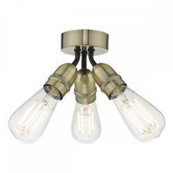 YAO 3 Light Semi Flush Ceiling Mounted Fitting 