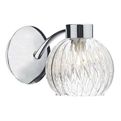 Yasmin Single Wall Light Chrome Finish YAS0750