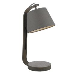 Zakara Dark Grey Washed Wood Table lamp ZAK4239