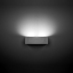 Ges 220mm Rectangle Paintable White Wall Light 05-1793-14-14