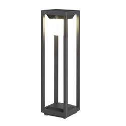 Bow Solar IP44 Urban Grey LED Outdoor Post Lamp PX-0176-ANT