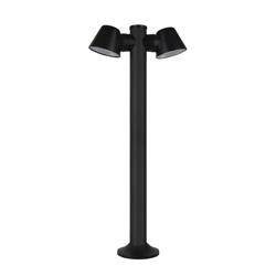 Cone Black Double IP54 Outdoor Post Light PX-0501-NEG