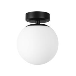 Giro IP44 Black And White Bathroom Ceiling or Wall Light DE-0127-NEG