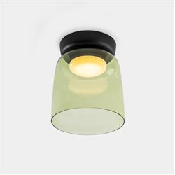 Levels 1 220mm LED Small Coloured Glass Smart Semi Flush Ceiling Fitting