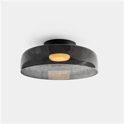 Levels 1 420mm Large LED Glass Smart Semi Flush Fitting