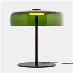 Levels 1 Large LED 420mm Solid Glass And Black Table Lamp