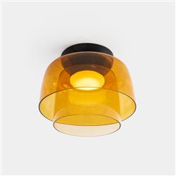 Levels 2 LED Glass Smart Semi Flush Ceiling Fitting