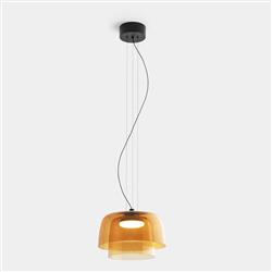 Levels 2 LED Tinted dual Glass Dimmable Pendant Fitting