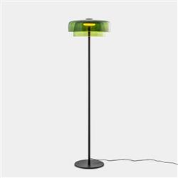 Levels 2 LED Double Tiered Glass Floor Lamp