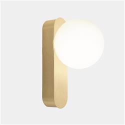 Perlina IP44 Steel Made And Opal Glass Bathroom Wall Light