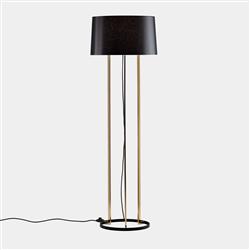 Premium Black Steel Made Three Light Floor Lamp