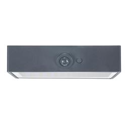 Ret IP54 Outdoor Black Solar Wall Light PX-0593-NEG