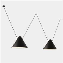 Super Attic 1250mm Double Black Ceiling Pendant 00-8373-05-05