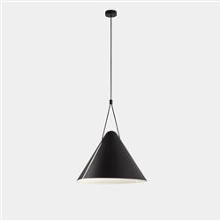 Super Attic Black Large Single Pendant Fitting 00-8348-05-05