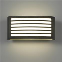 Zenitha IP54 LED Black Outdoor Wall Light PX-0650-NEG