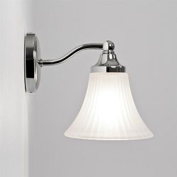 Nena IP44 Polished Chrome Bathroom Wall Light 1105001