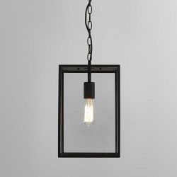 Homefield Black 360 Outdoor ip23 Porch Pendant Light 1095015