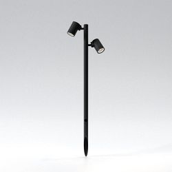 Bayville Spike Spot 900 Twin IP66 Outdoor Black Garden Light 1401024