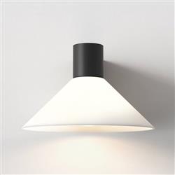 Conic IP44 Cone Shaped Opal Glass Bathroom Wall Light