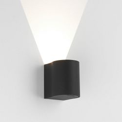 Dunbar Black LED 100 IP65 Single Outdoor Wall light 1384003