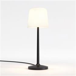 Ella White Glazed Shade Touch Table Lamp